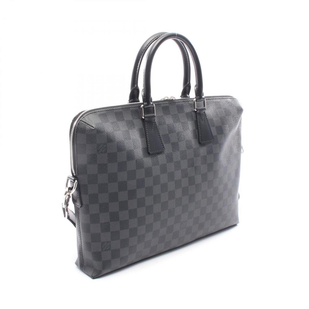 Louis Vuitton PDJ Porte document Jour Briefcase Bag Leather Graphite Black - Picture 2 of 8
